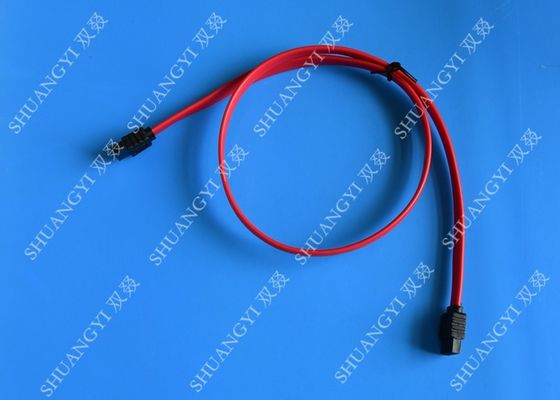 Çin Kırmızı 18 inç Özel SATA Veri Kabloları Blue Ray DVD CD Sürücüleri İçin SATA III 6.0 Gbps Tedarikçi