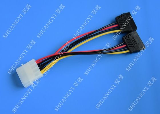 Çin IDE Düz Kablo Demeti Grubu 4 Pin - 2 x 15 Pin SATA - Seri ATA SATA Konektörü Tedarikçi