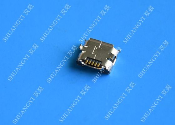 Çin 5 Pin SMT PCB Montaj Limanı Suya Dayanıklı Mikro USB Konektörü, Dişi Micro B USB Konnektörü Tedarikçi