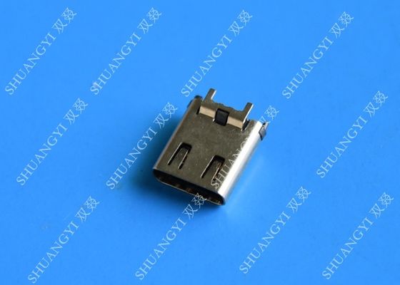 Çin 24 Pinli Bilgisayar Suya Dayanıklı Mikro USB Konektörü, USB 3.1 SMT DIP Tip C Dişi Konnektör Tedarikçi