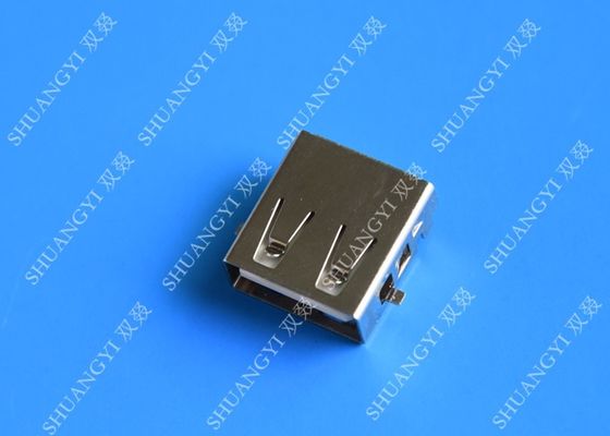 Çin DIP 180 Derece Jack Soket 4 Pimli USB Şarj Bağlantısı, 15mm USB 2.0 Dişi Tip A Konnektör Tedarikçi