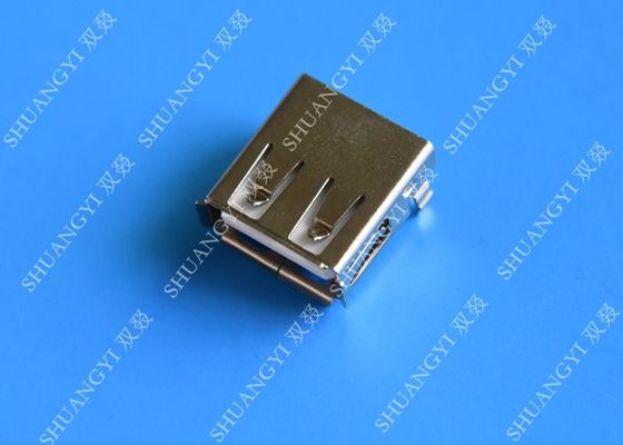 Çin Mini SMD AF Tipi USB Şarj Konnektörü, USB 2.0 4 Pinli USB Konnektör Tedarikçi