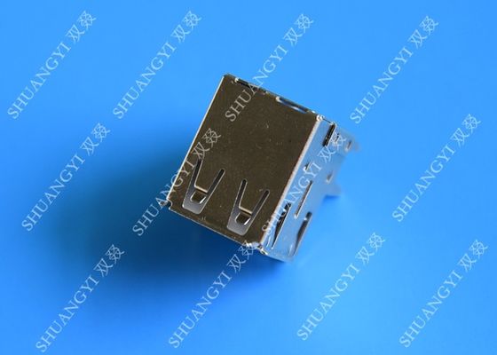 Çin Tip A Kadın USB Şarj Bağlayıcı, Hafif 8 Pinli Çift USB 2.0 Konnektör Tedarikçi