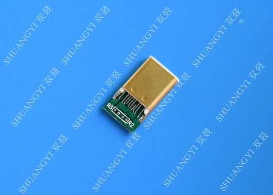 Çin İnce USB 3.1 Suya Dayanıklı Mikro USB Konnektör, SMT Tip C Erkek Konnektör Tedarikçi
