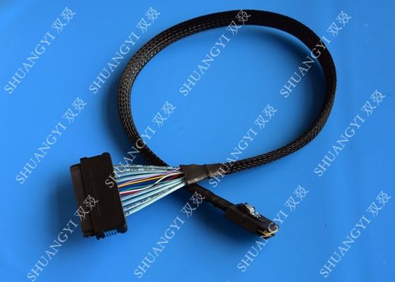 Çin Mini Seri Bağlı SCSI Kablosu SAS SFF-8087 36 Pin Saha için SAS SFF-8484 32 Pinli Kablo 0.5 M Tedarikçi