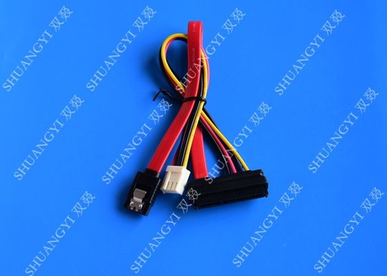 Çin 3 Pin Gücü ve Mandalı SATA Konnektörlü 22 Pin SATA Kablosu Tedarikçi