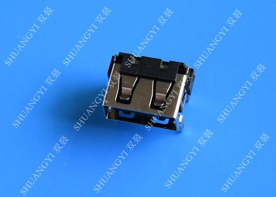 Çin USB 2.0 A Tipi Dişi Mikro USB Konektörü Kısa Gövde 90 Derece 4 Pin Tedarikçi