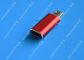 Kırmızı USB 3.1 Tip C Erkek - Mikro USB 5 Pin Mikro USB Slim Cep Telefonu İçin Tedarikçi